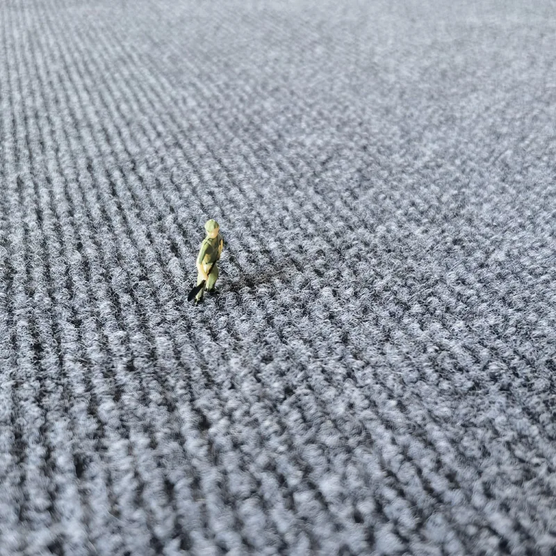 grey color rib home anti slip room carpet with TPE backing