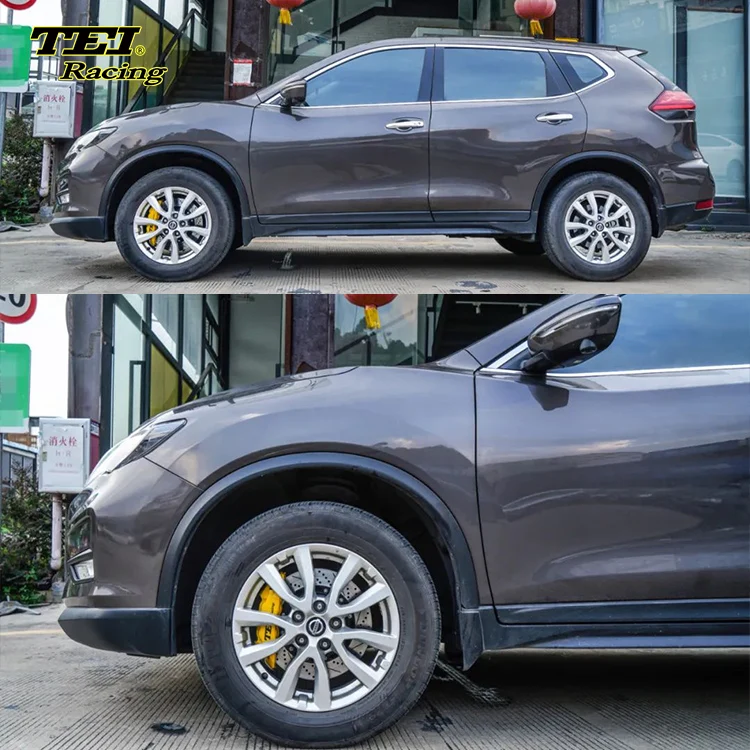 Front Big Brake Kit 4 Piston Caliper with 330*28 mm rotor BBK auto brake system For Nissan x-trail 17 Inch car rim