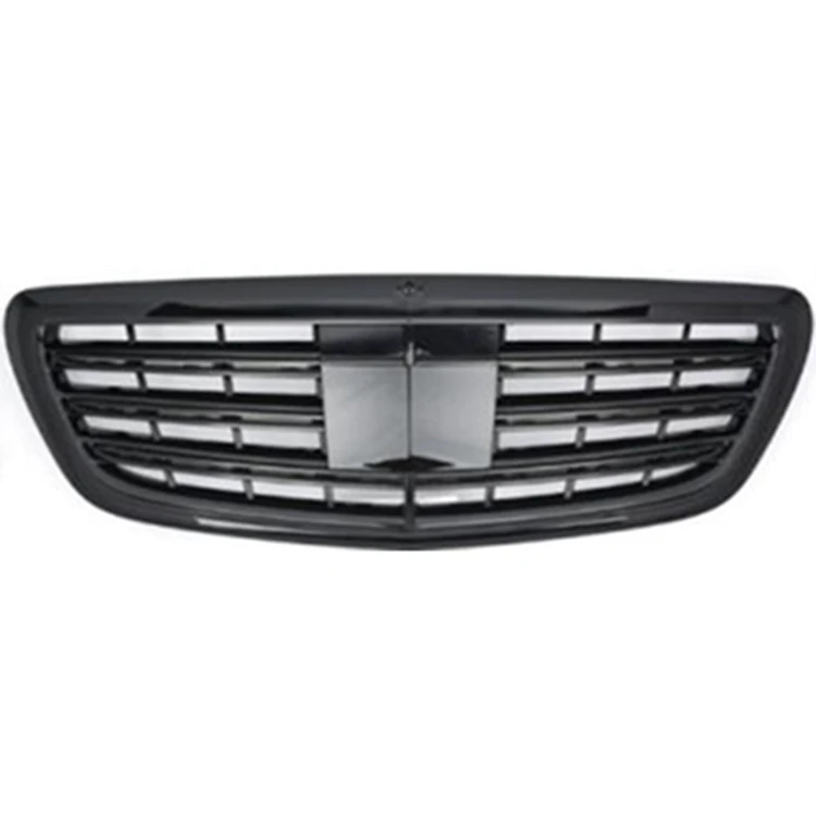 Hot selling universal car exterior accessories car front bumper grille for Mercedes Benz S Class W222 2013-2020 S65 chrome black
