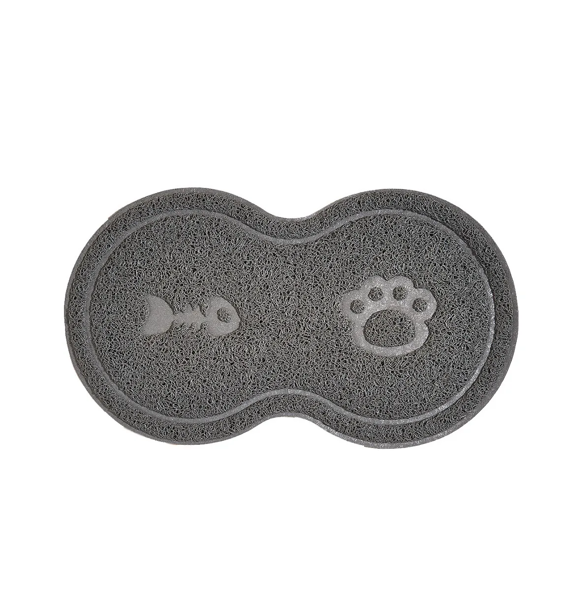 Cat Toilet Mat 8-Shaped Waterproof Non-Slip Cat Litter Box Mat Pet Pad Pvc Cat Toilet Mat