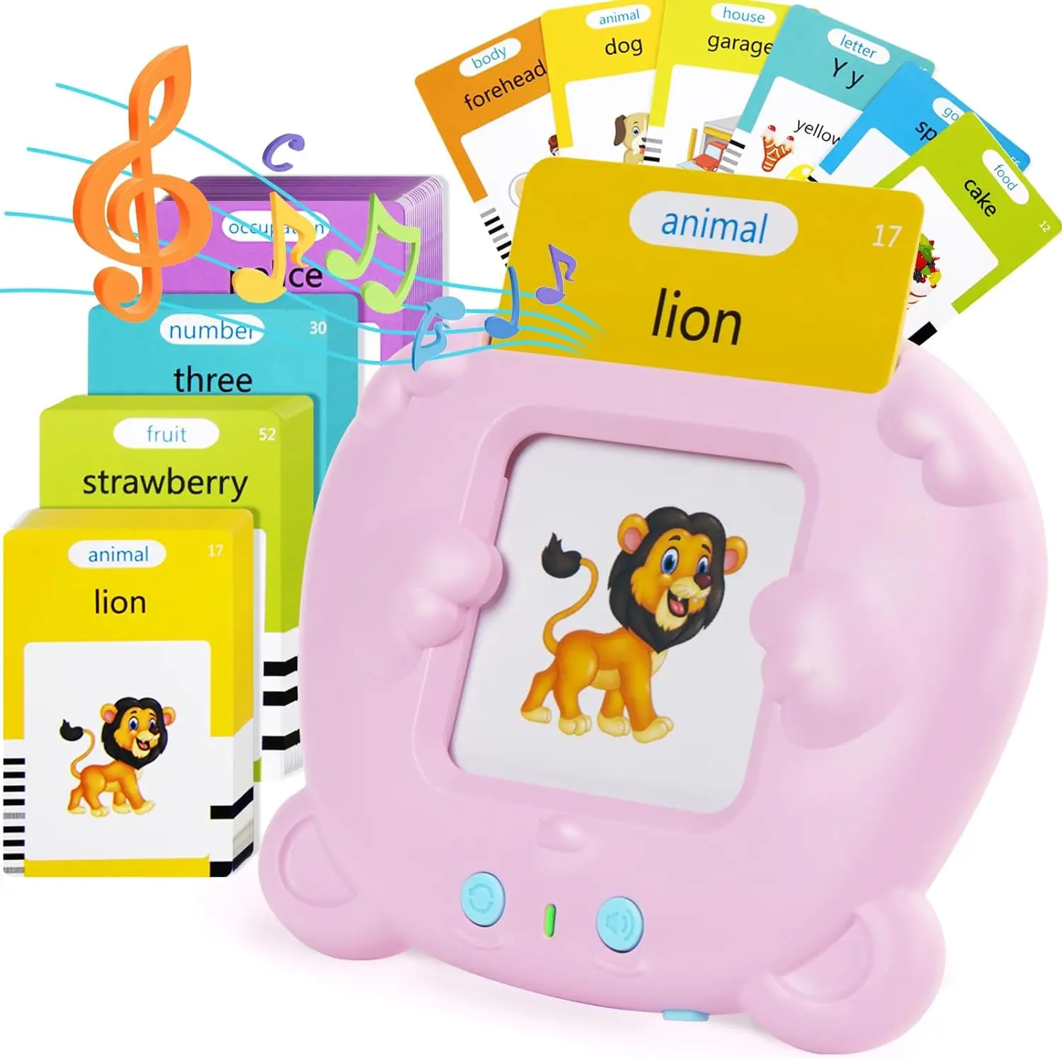 510pcs Sight Words English & Spanish Talking Flash Cards learening machine Pocket Speech Sensory Toys for Kids
