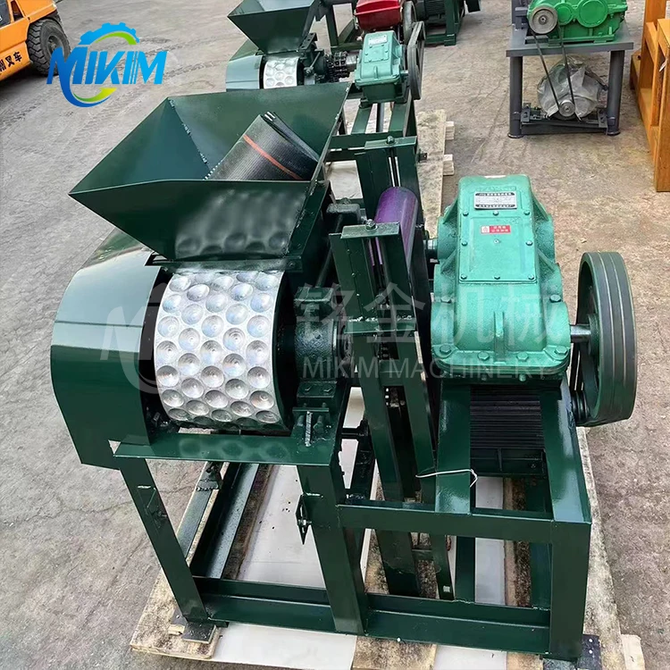 2t/h Mineral Powder Compression Ball Press Machine Metal Ore Powder Ball Making Equipment 5.5kw Coal Slurry Ball Press Machine