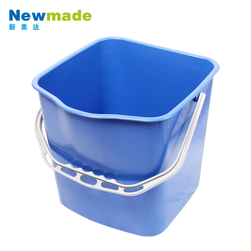 High quality indoor outdoor plastic housekeeping cleaning cart with bucket hotel Inn subway station mop wringer trolley
