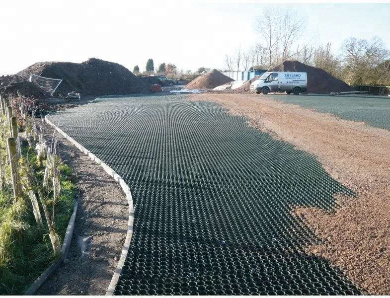 
HDPE geocell/gravel stabilizer 