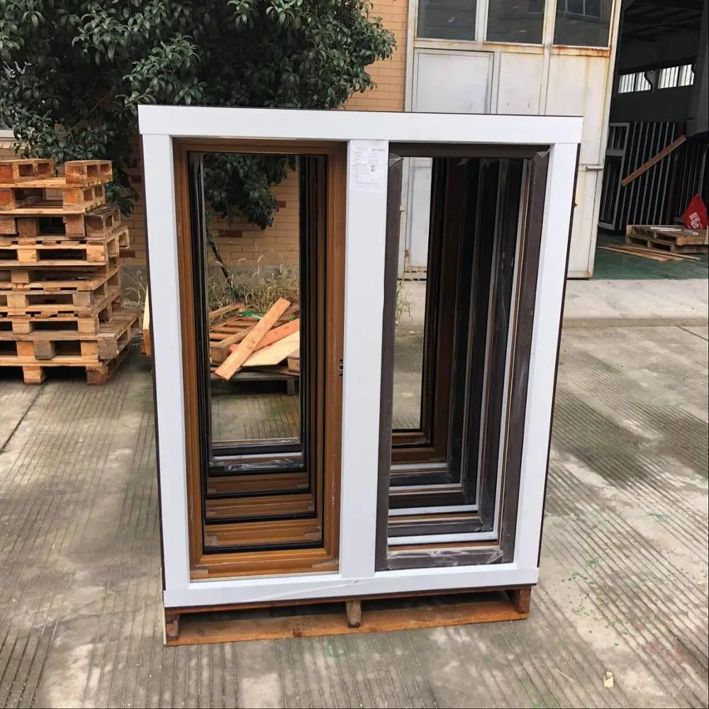 High Quality Waterproof Aluminum Cladding Wood Casement Window