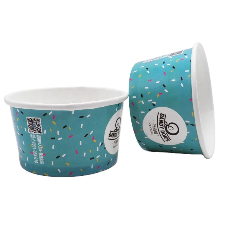 4oz 120ml ice cream paper cup for yogurt packaging
