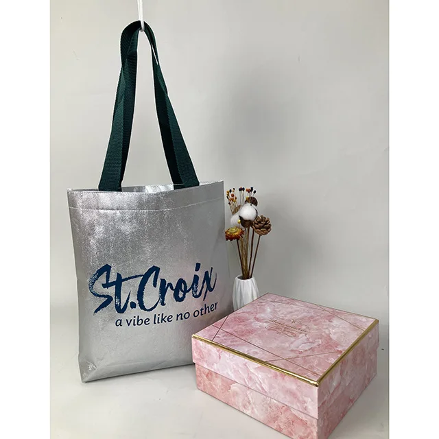 Biodegradable Cotton Laminated Non-Woven Bag Laminated Canvas Bags With Design Non Woven Food Laminate Pouch Tote Bag