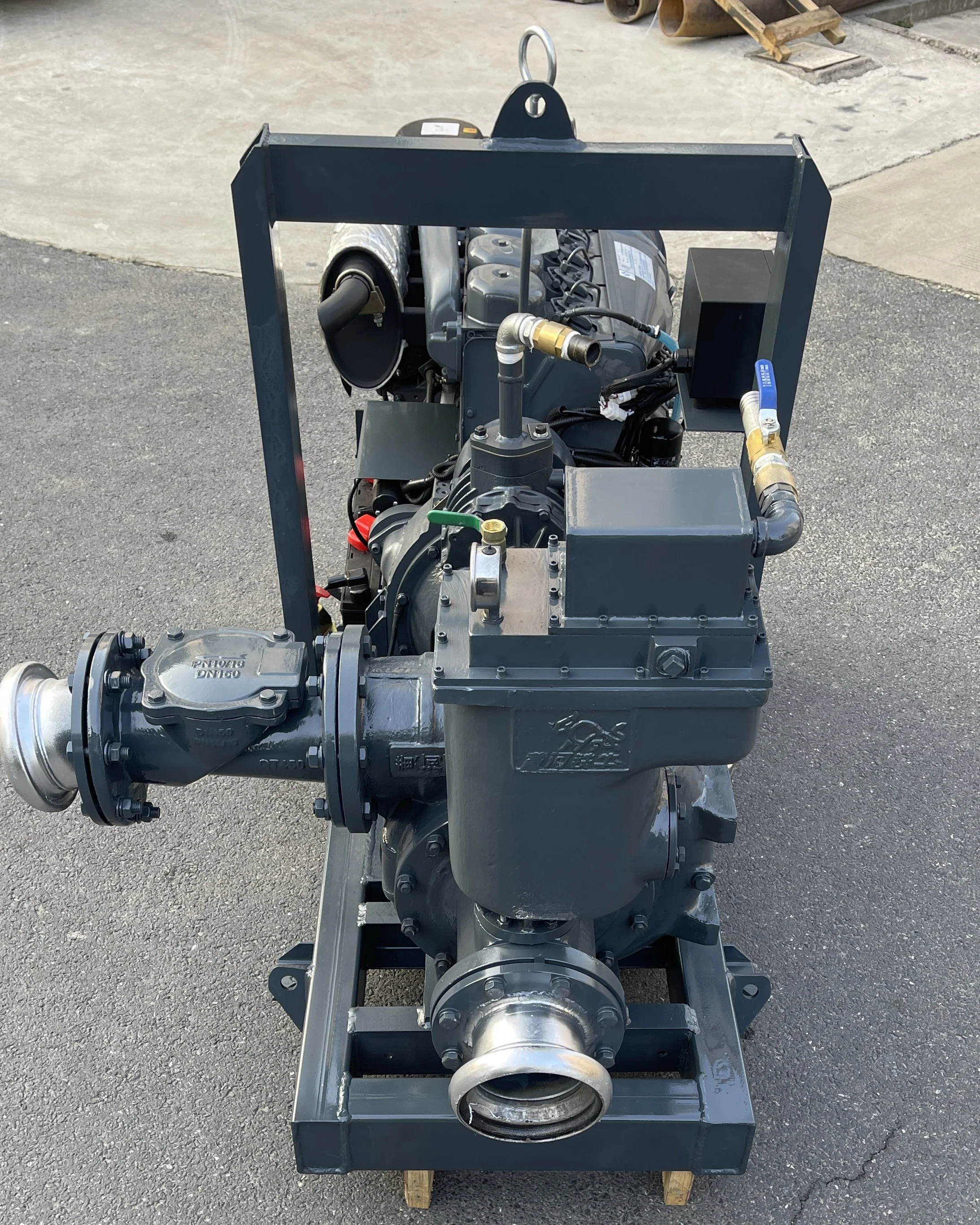 Self-priming depth of 9 meters sewage dredging diesel centrifugal pump
