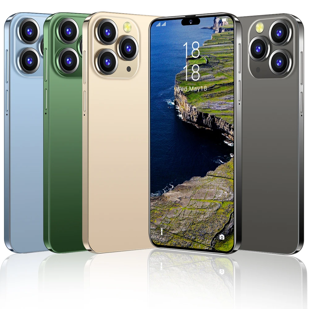 Hot selling for iphone NEW i14 pro max 4g Phone 6.8 Inch 16Gb + 1Tb 5G Android Smartphone Android 12.0 Mobile Phones