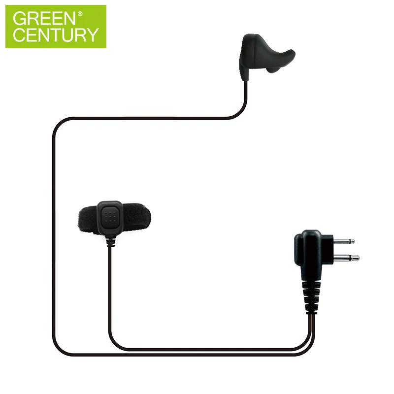 Walkie talkie headphone 2 pin Earhook Earphone wired earphones  ken wood radio earphone