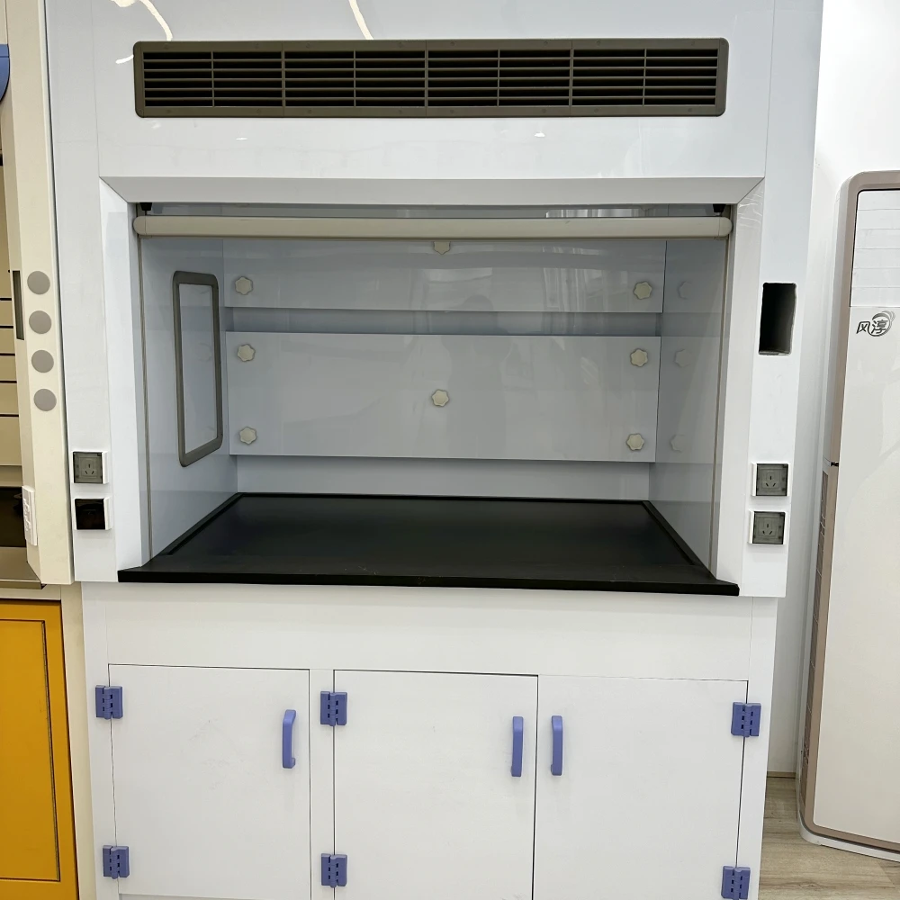 Strong Acid Cabinet Laboratory furniture Lab Chemical Ducted Benchtop Polypropylene PP Fume Hood