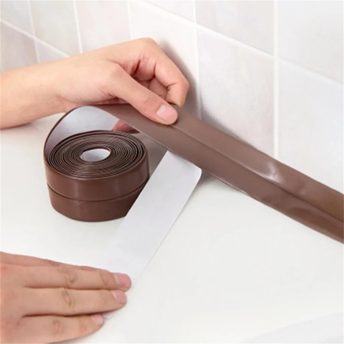 3.2m Bathroom Kitchen Shower water proof mould proof tape Sink Bath Sealing Strip Tape Self adhesive Waterproof Plaster