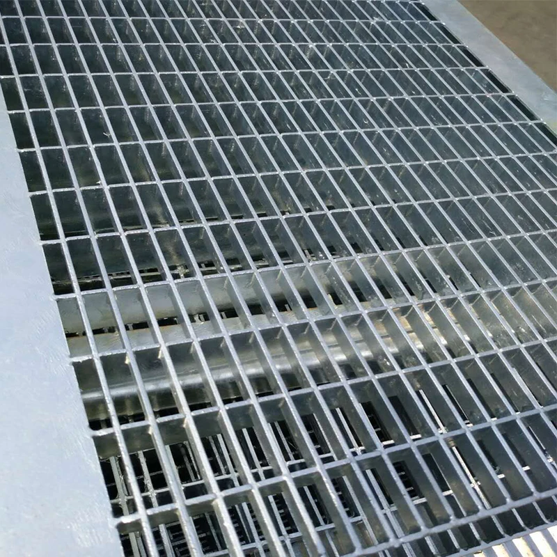 Q235 galvanized welded metal grating walkway flooring industries platform floor steel grating metal grate flooring