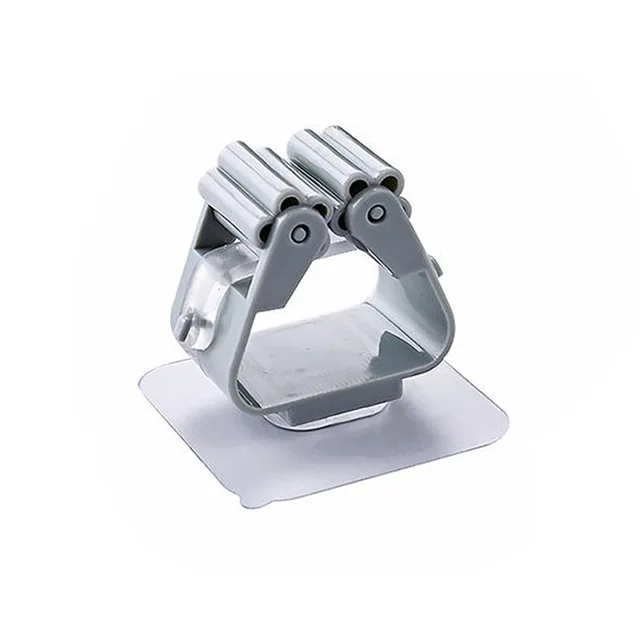 Wholesale bathroom free punching wall hanging hook broom mop holder card holder mop clip