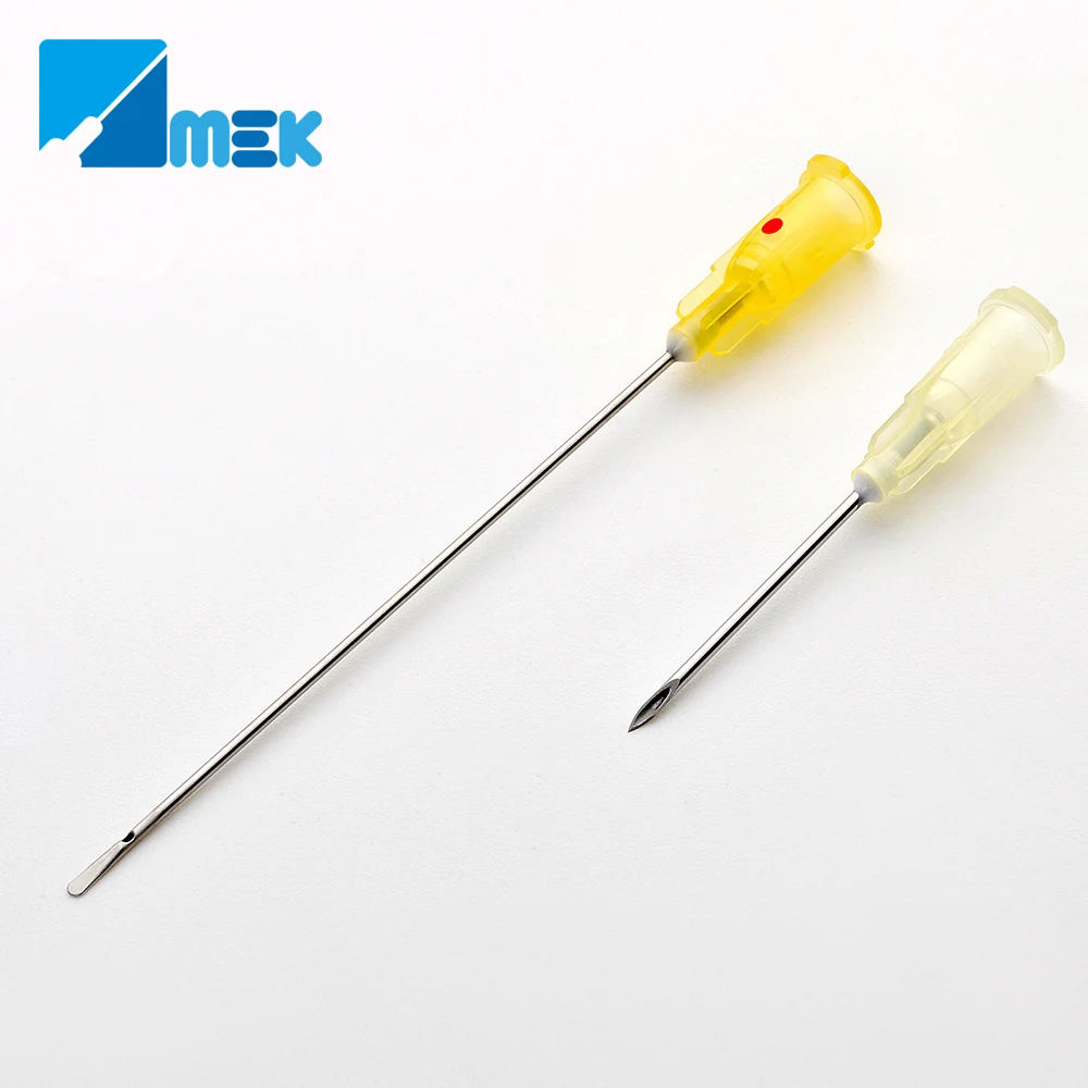 14G-30G flat tip needle micro cannula  hypodermic needle for beauty with CE ISO 510K certificate