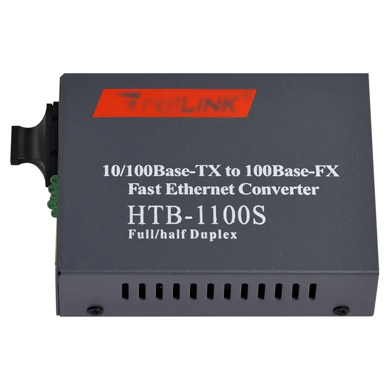 100Mbps Fiber Media Converter HTB-1100S SC Single mode Dual Fiber netlink media converter