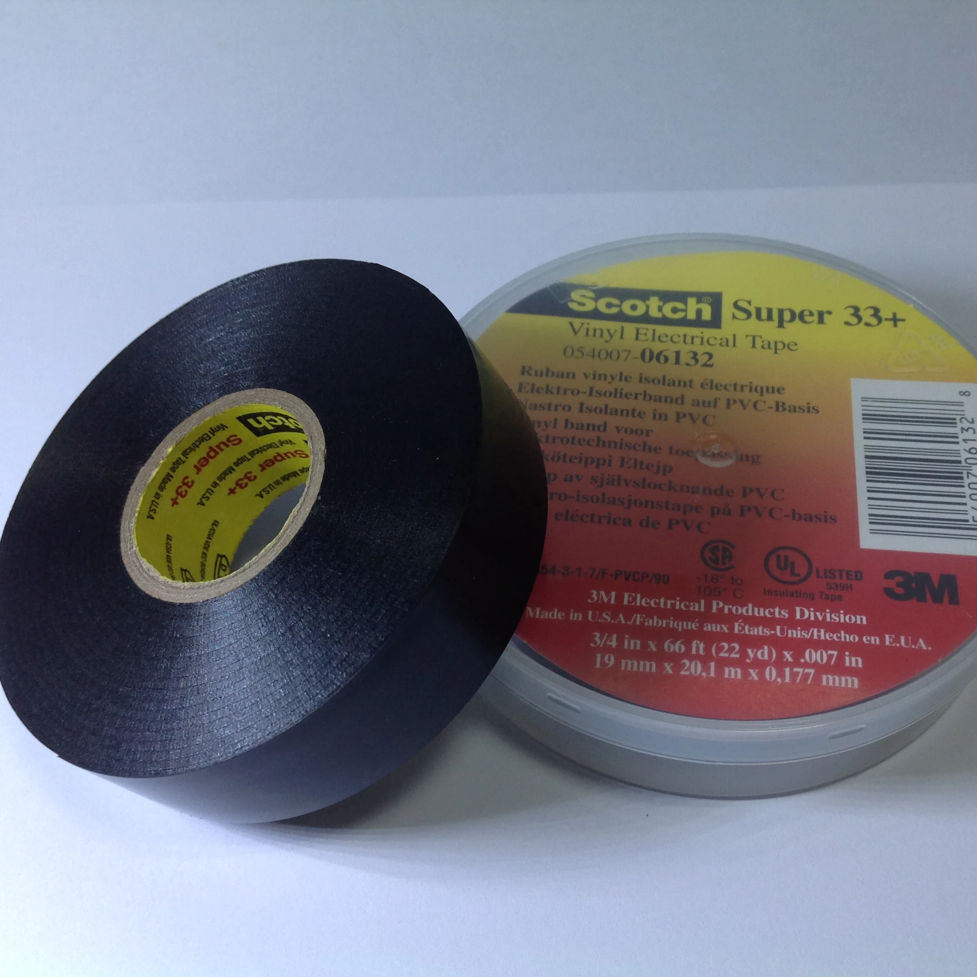 Wide scope working temperature,3M super 33+ PVC electrical tape