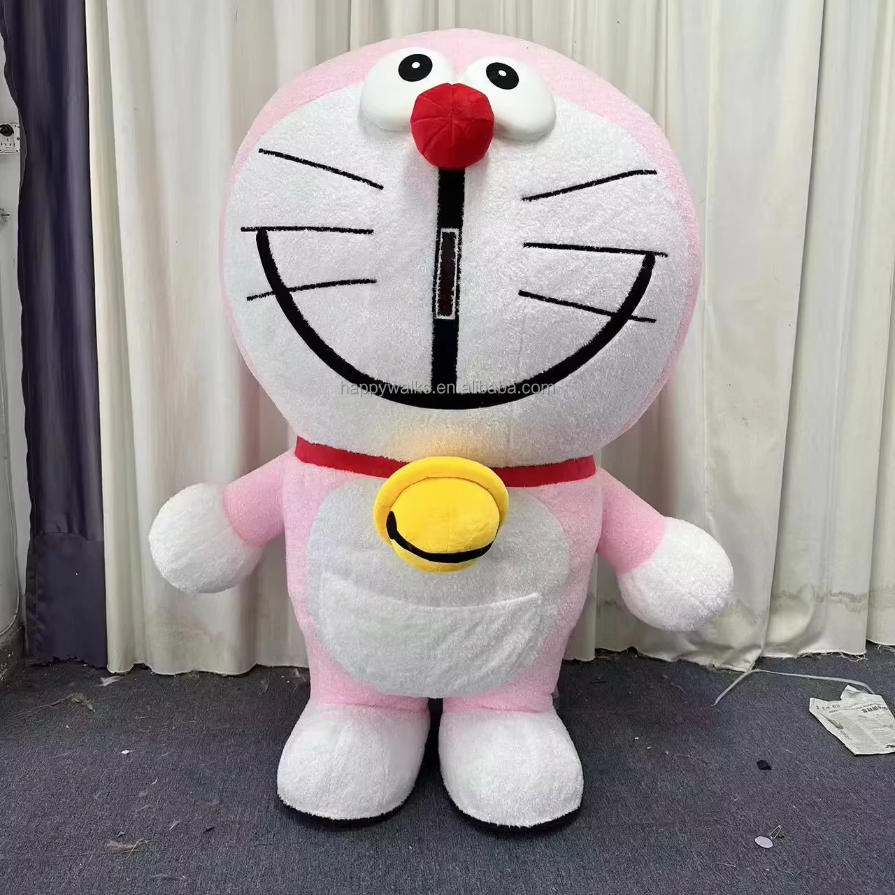 2 м унисекс розовый надувной костюм для взрослых Doraemon талисман индивидуальный дизайн мультипликационный персонаж вечеринки на Хэллоуин