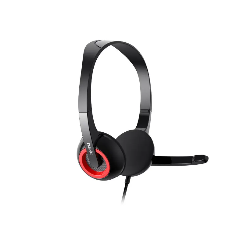 Havit H202D  lightweight Wholesale Usb headphones call center headsets factory price for pc/laptop/music