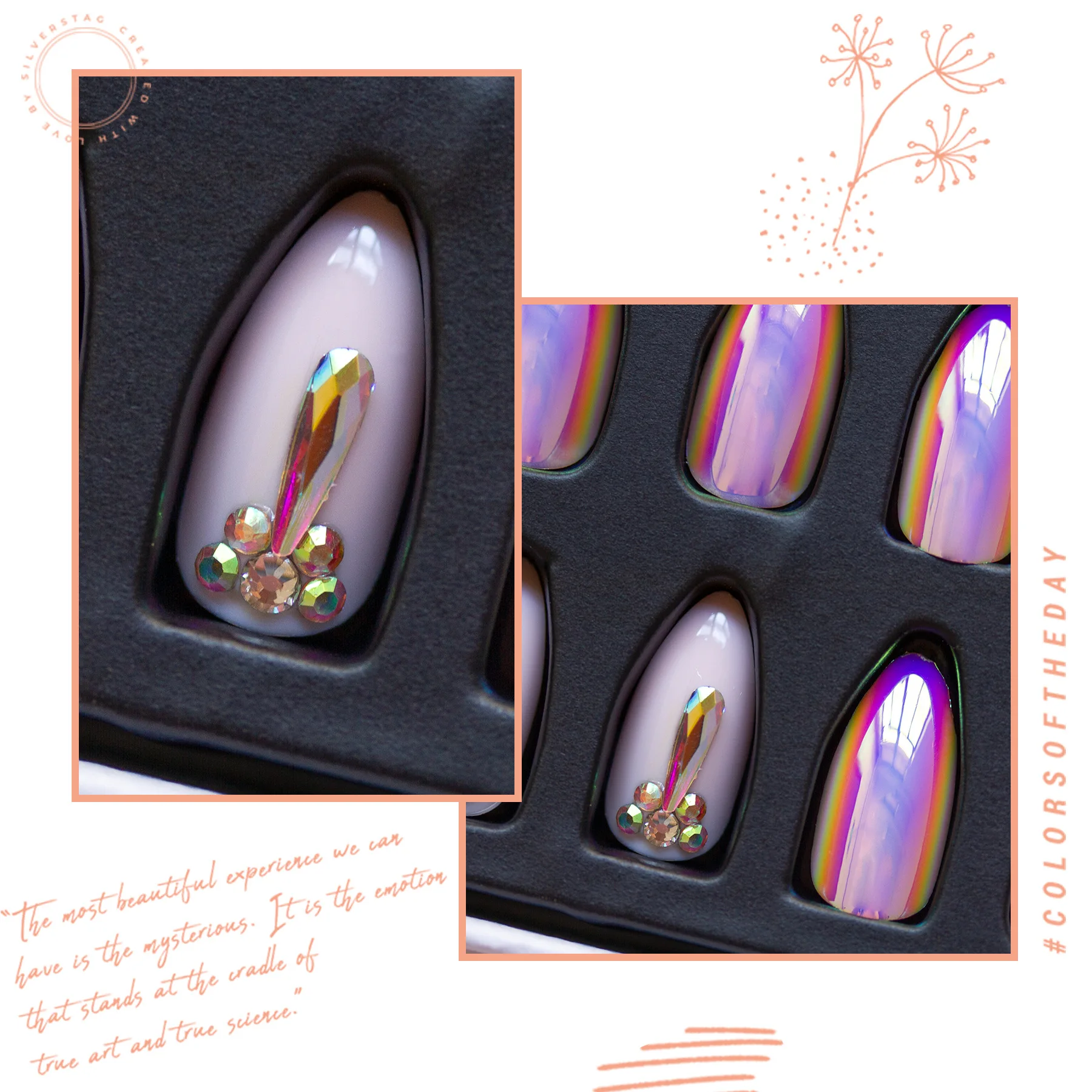 NEWAIR press on nails kit shiny and matte match pre glued artificial nail full cover stiletto fingernail