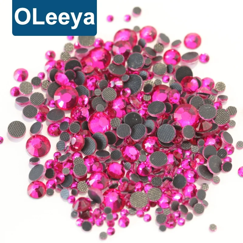 Bulk Package SS6~SS40 Glass DMC Quality Sticker Design ss10 SLV Rhinestones Hotfix