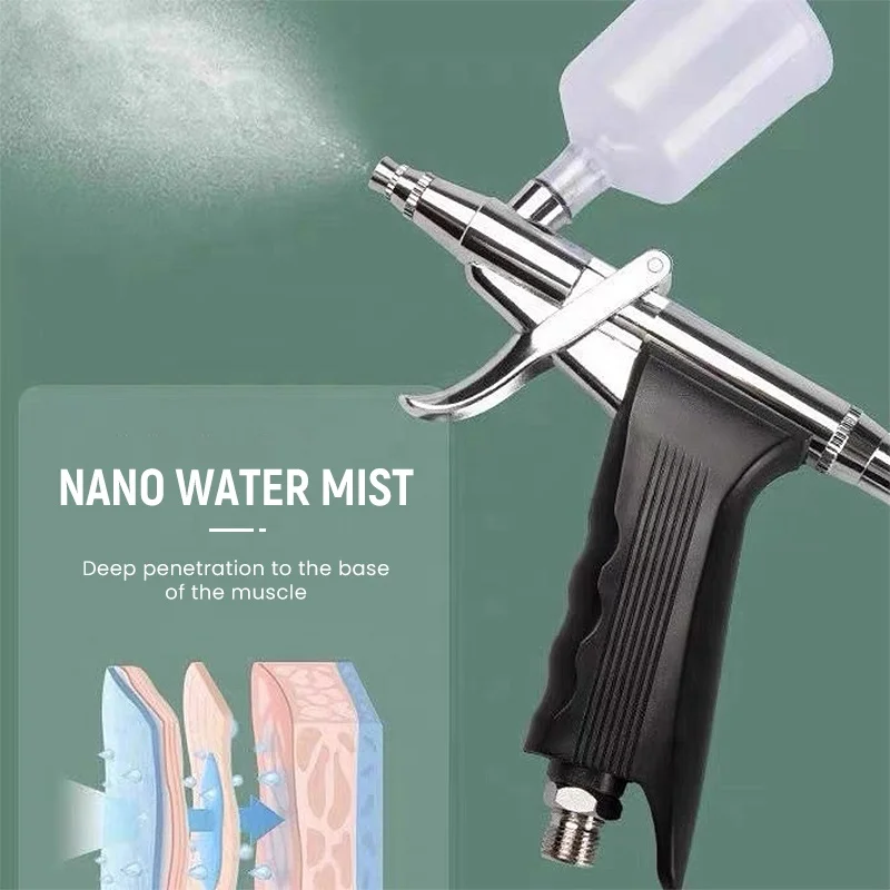 Portable Electric Mini Compressor Sprayer For Tint Dye Brow Nail Art Print Makeup Airbrush Beauty Hydrating Spray Gun Pen