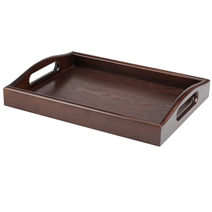 
Professional Cheap Wholesale Wooden Breakfast Tray for Food Display 