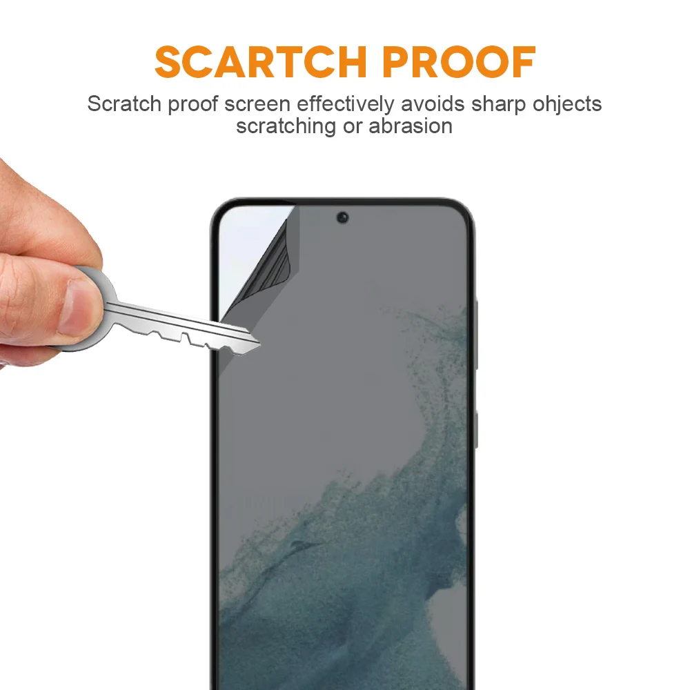 HD Clarity Privacy TPU Screen Protector for Samsung Galaxy S23/ S23+/ S23 Ultra Screen Guard Bubbles Free Fingerprint ID Unlock