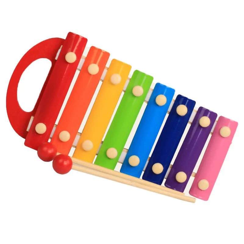 High Quality Educational Children Wooden Knock Piano Kids Wood Musical Xylophone Toy