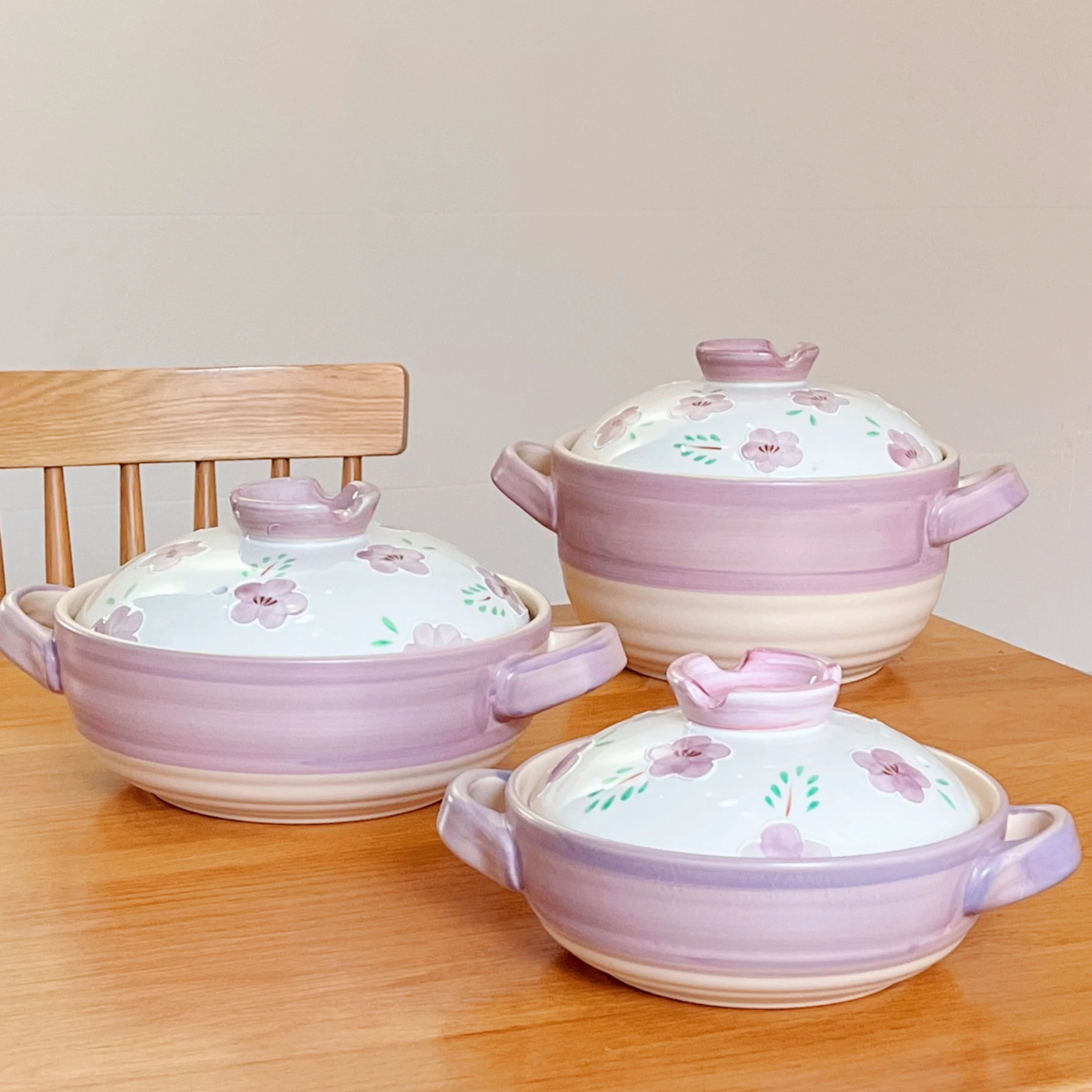 Hot Selling Ceramic Casserole High Temperature Resistant Clay Pot Rice Stone Pot Clay Casseroles