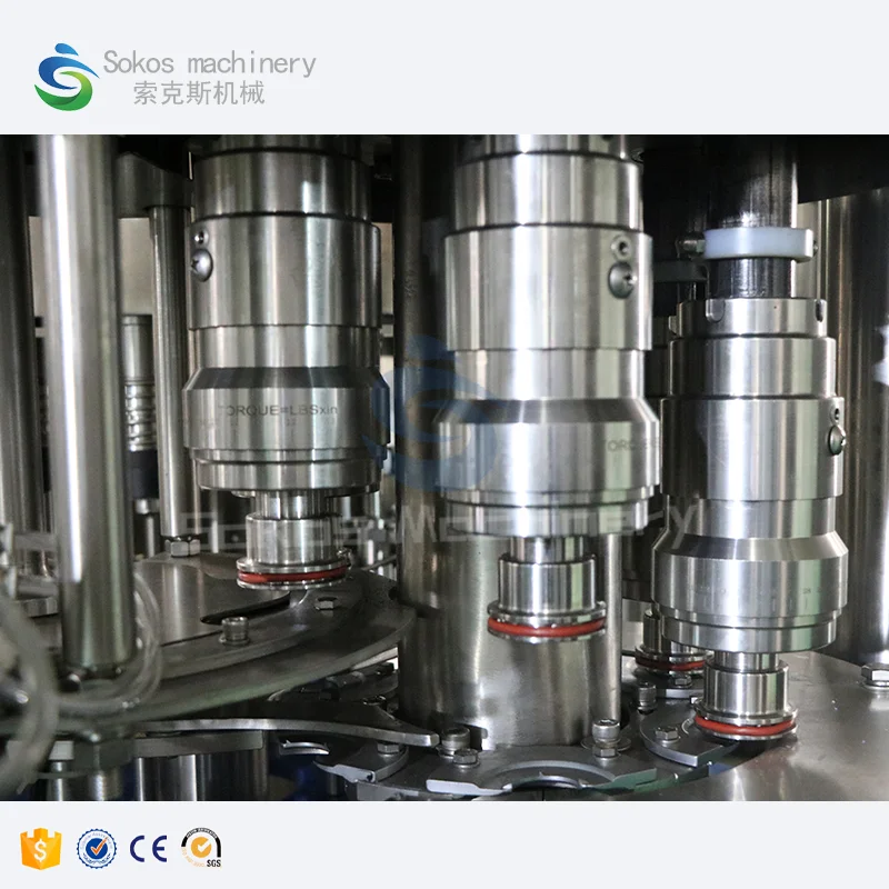 Sokos Automatic beverage bottle filling machine liquid mineral water
