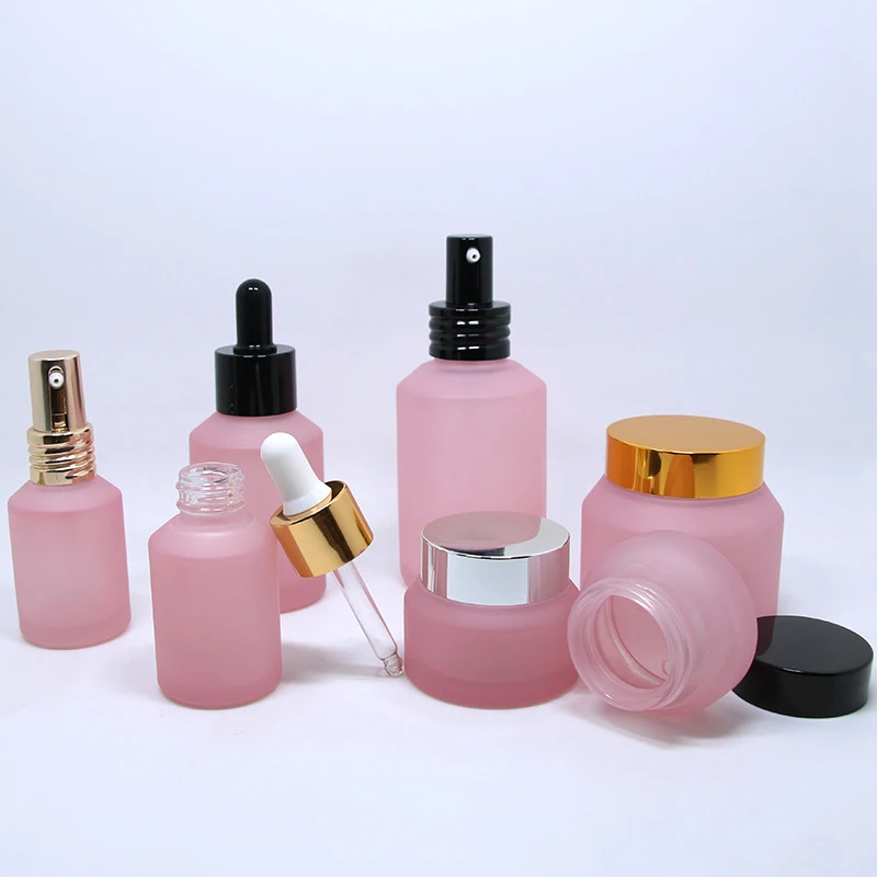 Mescente crystal aluminum 30ml 100ml pink perfume oil glass spray bottles