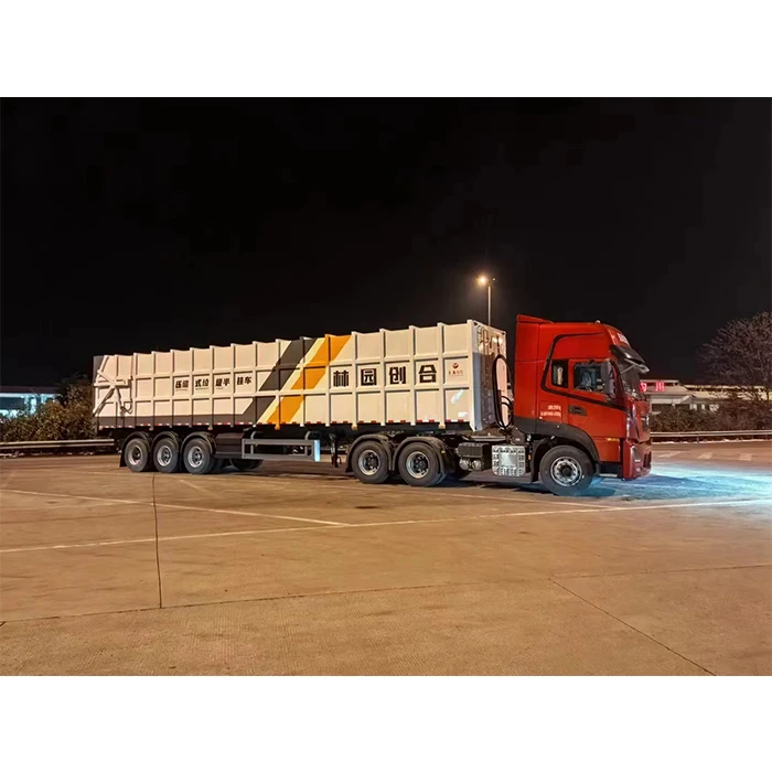 40CBM 3 axle compactor garbage trailer