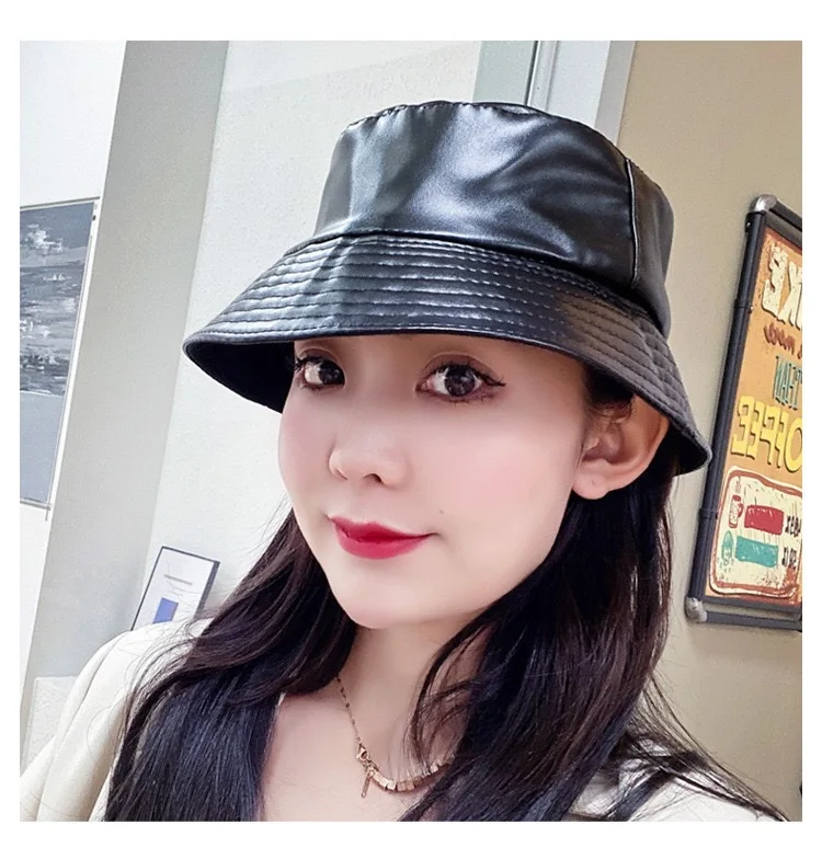 New Design Pu Fashion Waterproof Fishing Hats Women Sun Bucket Cooling Hard Hat With Sun Veil