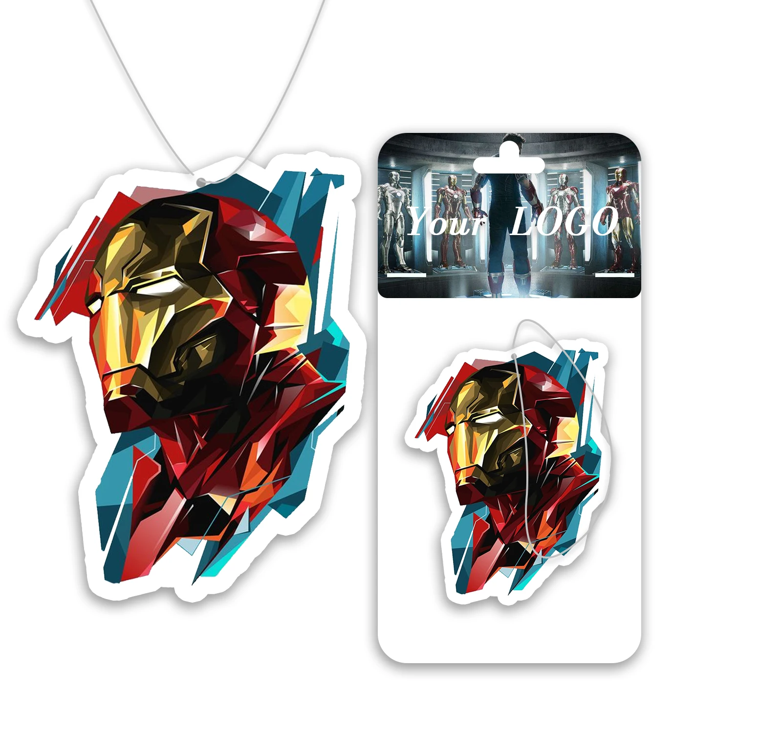 Iron Man Tony Stark custom car freshener car parfum little tree air freshener