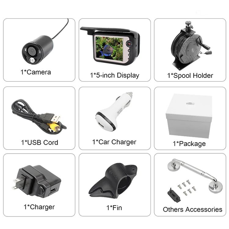 
ShiFengDa fish finder camera under water fishing underwater video 