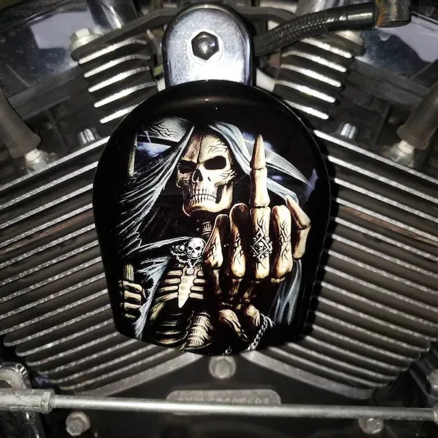 Wowei Custom Made Motorcycle Cowbell Speaker Cover for Motorcycle Horn Pendant Metal Handicraft Accessories