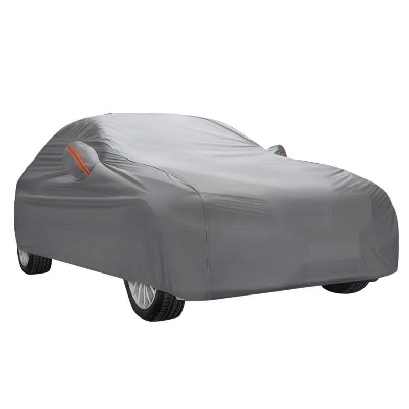 Outdoor Car Cover Polyester Soft Aluminum Film And PEVA Car Protection Cover Customized Size Car Cover