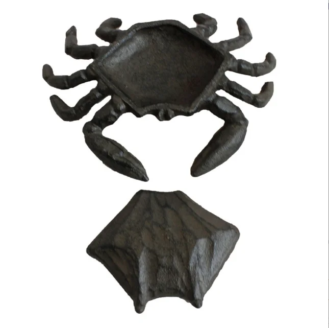 European style elegant cast iron crab jewelry box  vintage metal key box  home decoration  daily necessities