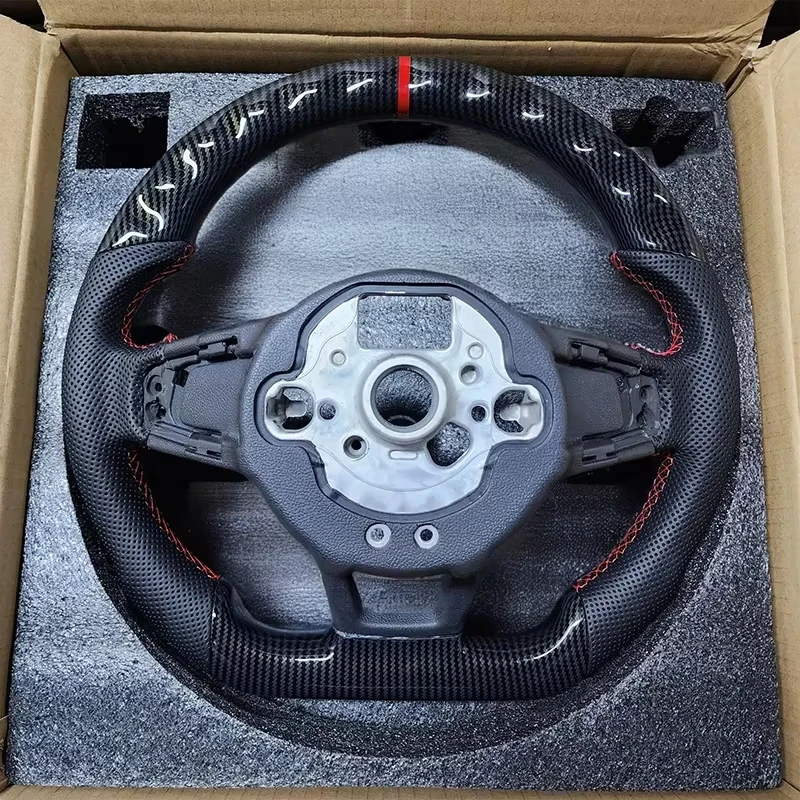 Рулевое колесо из углеродного волокна для Volkswagen Golf 7 75 GTI GTD GTE R Polo Tiguan Passat