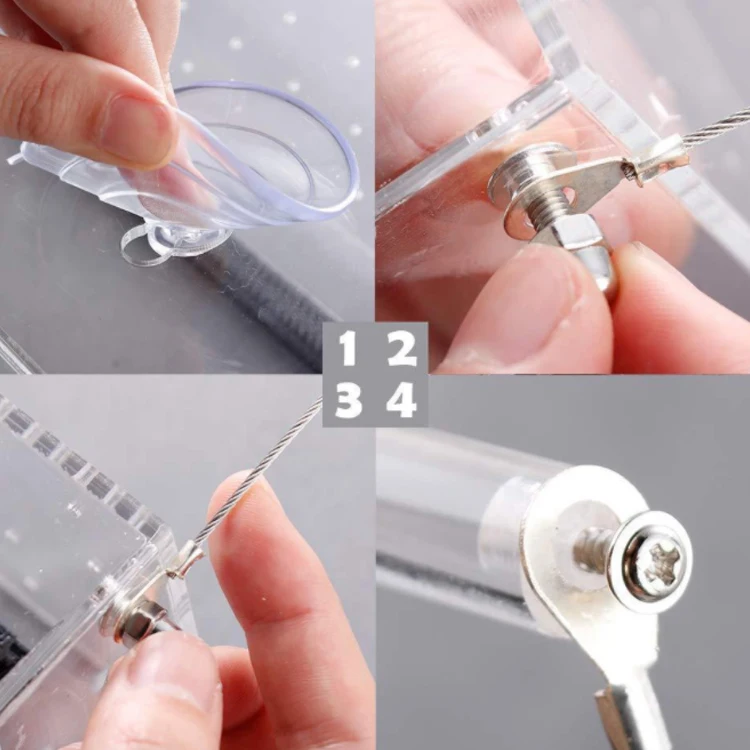 The New Creativity Window Bird Feeder Tray With Cups And Wire ,acrylic Bird Feeder