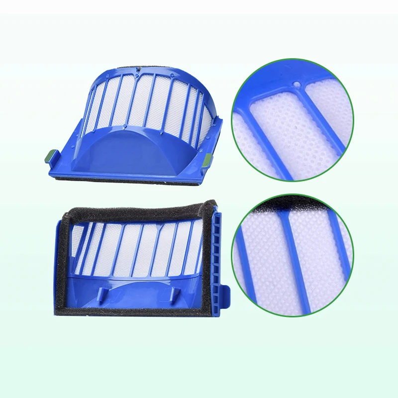 Hepa filter fits for irobot vacuum cleaner replacement hepa filters kits fits for irobot roomba i7/E7/800 series/500 series/600
