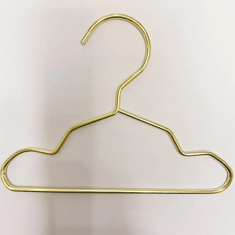 Pet clothing hanger Hooks for Pet Clothes Mini metal small clothes hanging Gold Cat Display Clothes Hanger