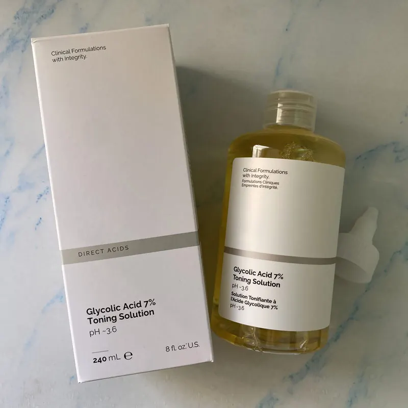 Glcolic Acid 7% Toning Solution Gentle Exfoliation Improve Skin Condition Brighten Skin Tone Products Original 240ml Face Serum