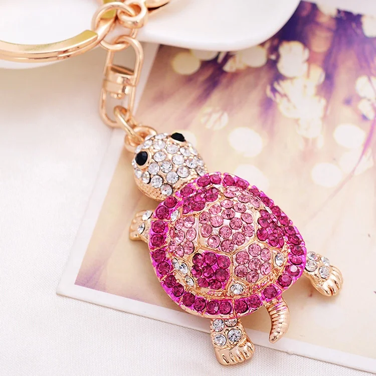 Auto accessories Creative gift car modified hub metal keychains turbocharged advertising waist hanged key ring chain pendant