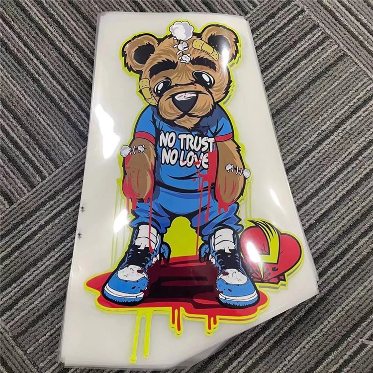 Custom DFT Iron on Heat Transfer Sticker Vinyl Iron on Decal Patches Heat Transfers for Tshirts