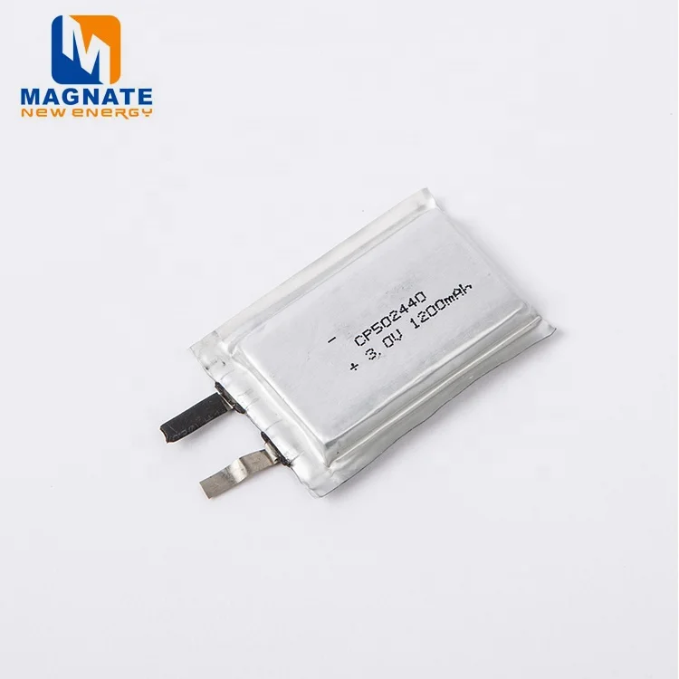 Li/MnO2 мягкие батареи CP502440 3,0 в 1200 мАч с разъемом JST