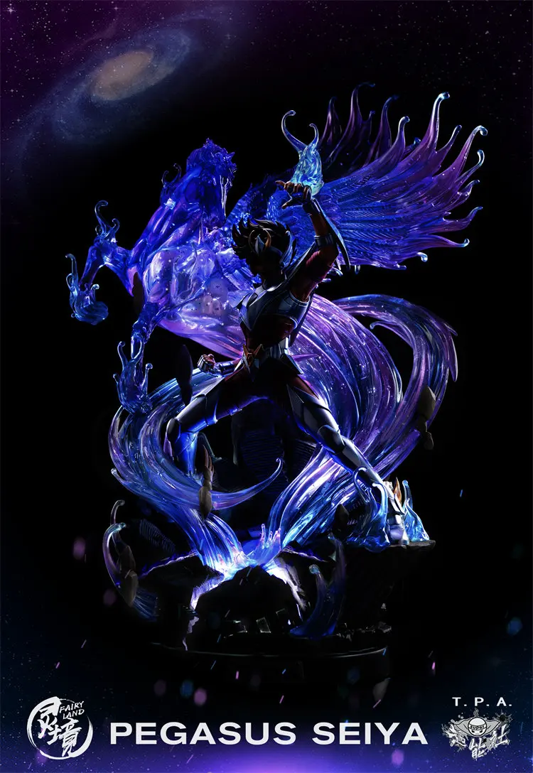Saint Seiya Spirit TPA Five Small Strong Pegasus Seiya Immortal Bird A Purple Dragon Statue Hand Handle