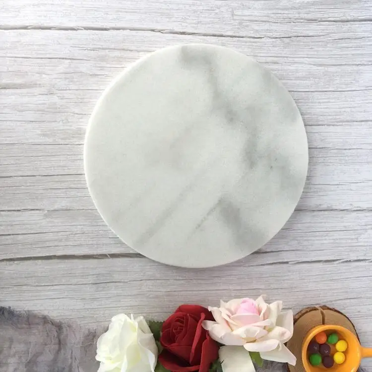 Natural Marble Pastry Cheese and Cutting Board for Wedding Gift,  Bathroom Organized Marble Tray