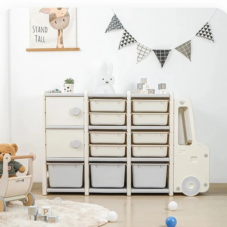 Вместительная Автомобильная игрушечная полка, книжные полки, органайзер, детские шкафы, стеллаж для хранения, пластиковые детские шкафы